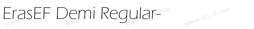 ErasEF Demi Regular字体转换